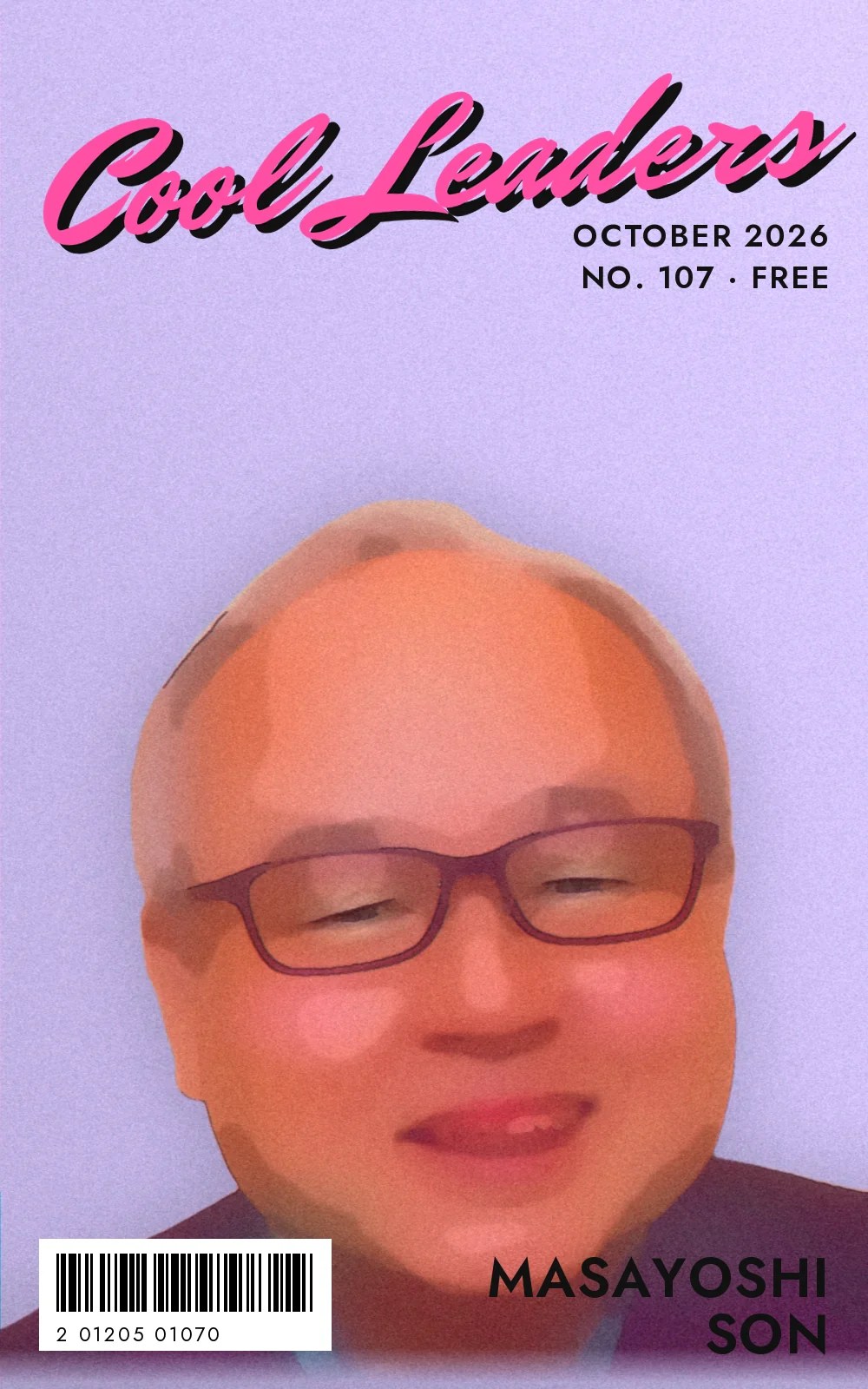 Cool Leaders cover No. 107, October 2026: Masayoshi Son, painted from a still of Inside Blackstone